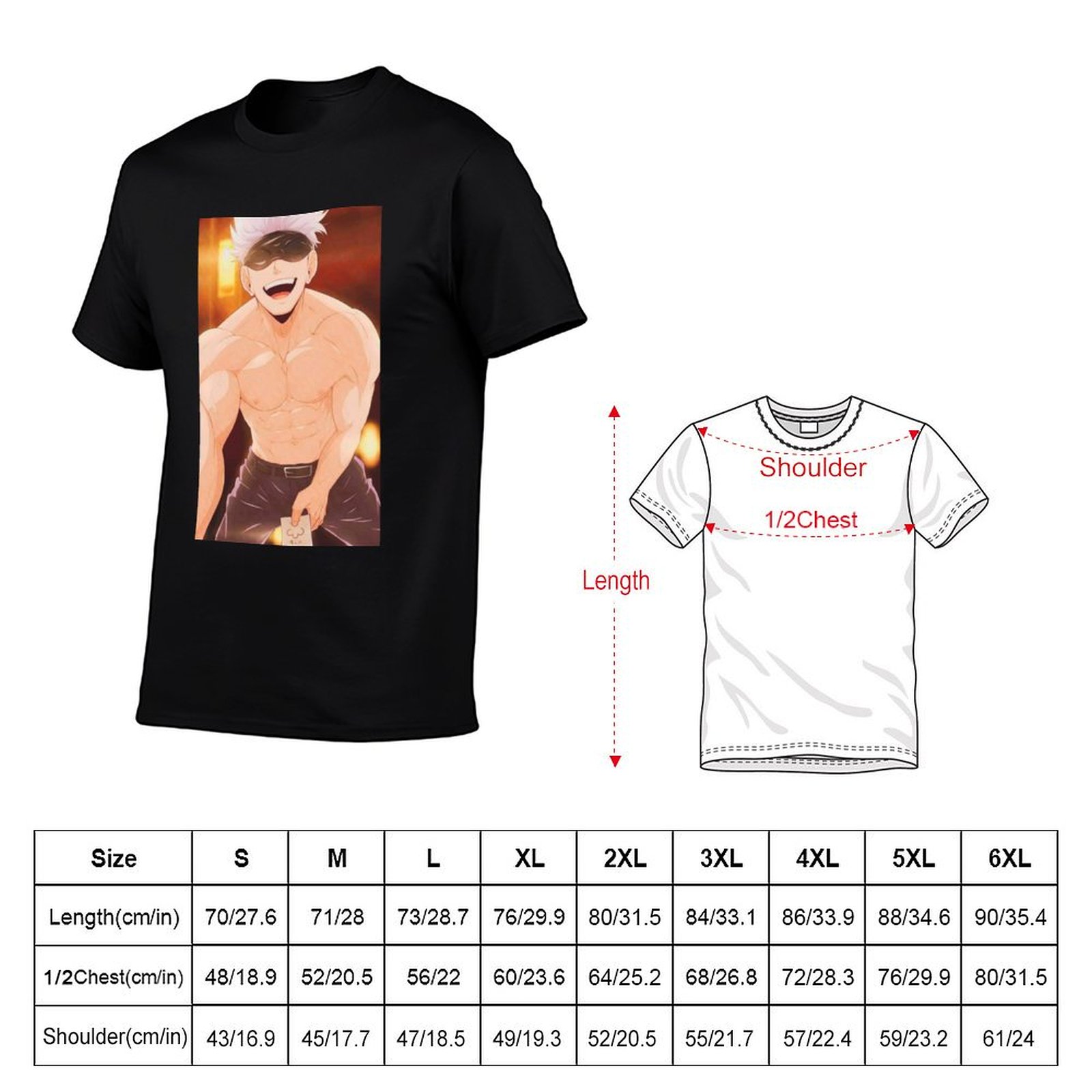 Gojo Satoru Merchandise T-Shir - Anime Merchandise Shirt review and price