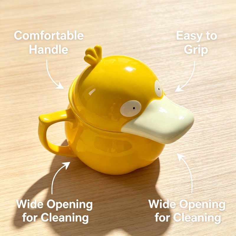 Creative Psyduck House Ceramic - Anime Merchandise Mugs review and price