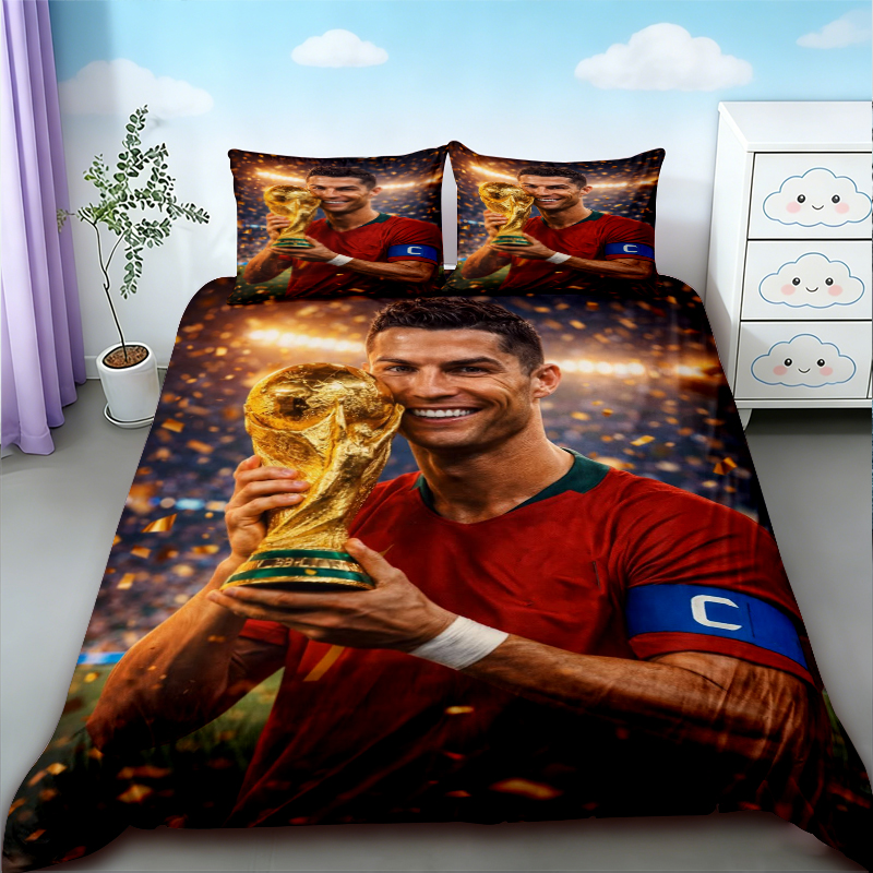 Cristiano Ronaldo Duvet Cover  - Anime Merchandise Demon Slayer review and price