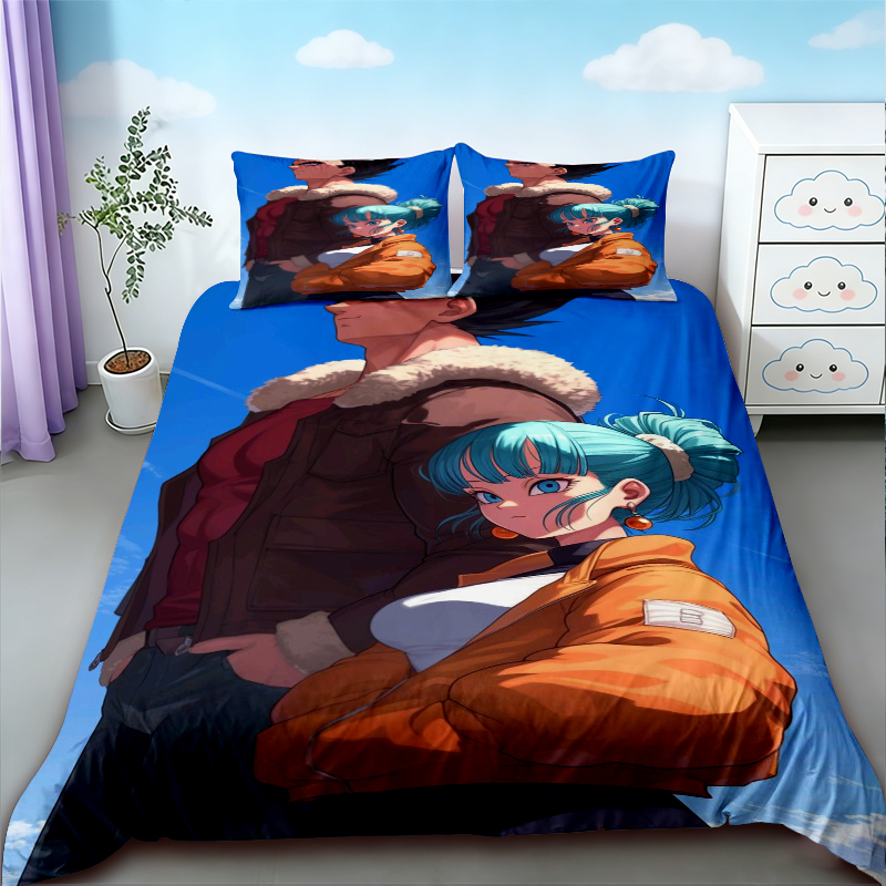 Duvet Cover Dragon Ball Beddin - Anime Merchandise Demon Slayer review and price